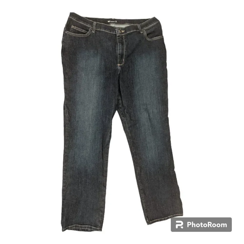 Lee Relaxed Fit Straight Leg Blue Denim Jeans Size 18M